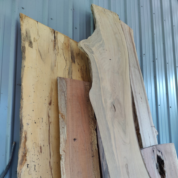 Unfinished wood for repurposing