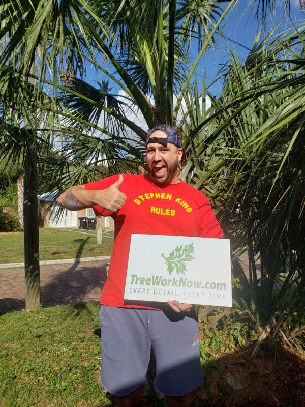 Satisfied Tree Work Client