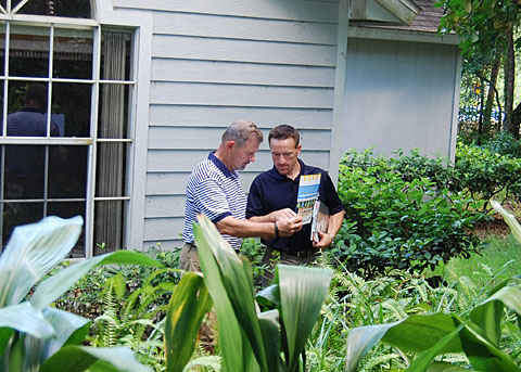 Showing our brochure