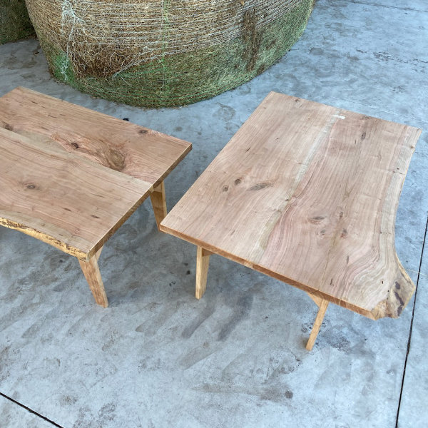 Repurposed wood tables